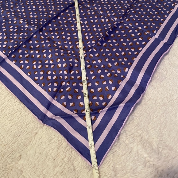 Kate Spade Purple Silk Scarf - Picture 5 of 7